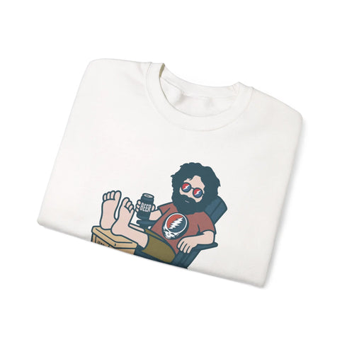 Grateful Dead - Stay Cool, Jerry Life is dead. Crewneck Sweatshirt - StealieShop